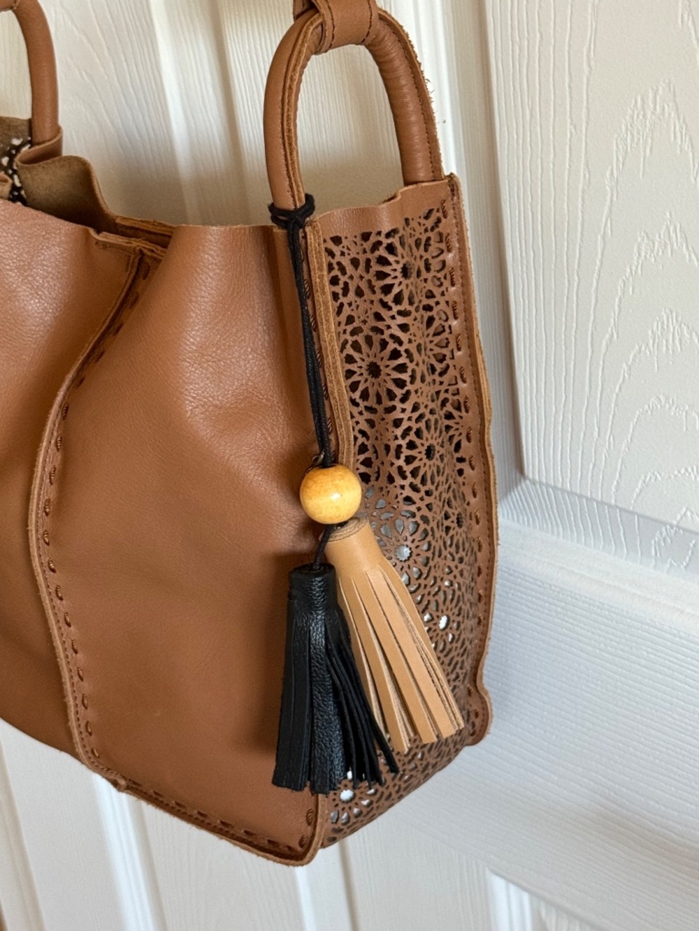 The Sak Los Feliz leather crossbody with laser cutouts. - Picture 2 of 16